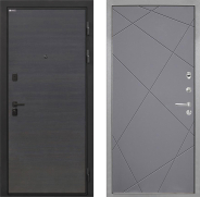 Дверь Интекрон (INTECRON) Профит Black Эковенге Лучи-М Графит софт 960х2050 мм