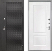 Дверь Интекрон (INTECRON) Олимпия Black 4К КВ-2 Белый матовый 960х2050 мм